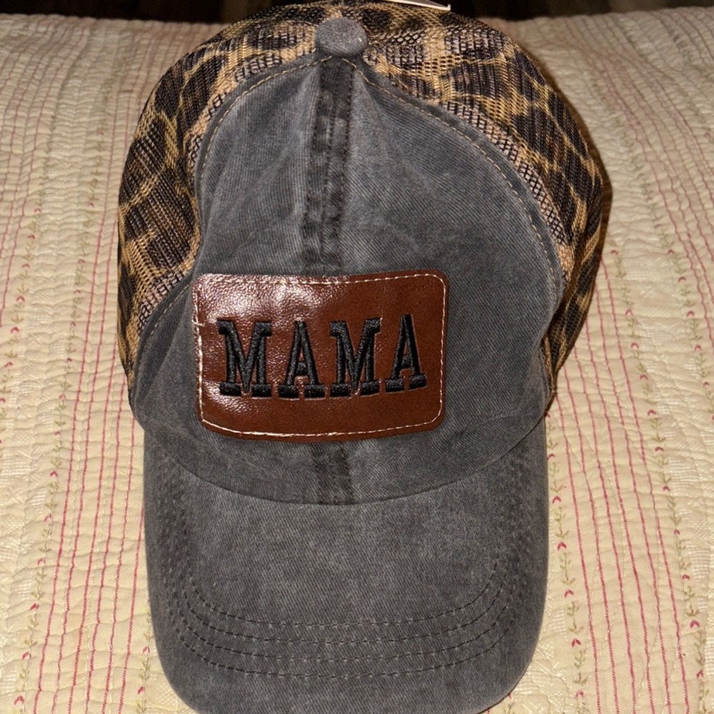 Mama Leopard Print Cap